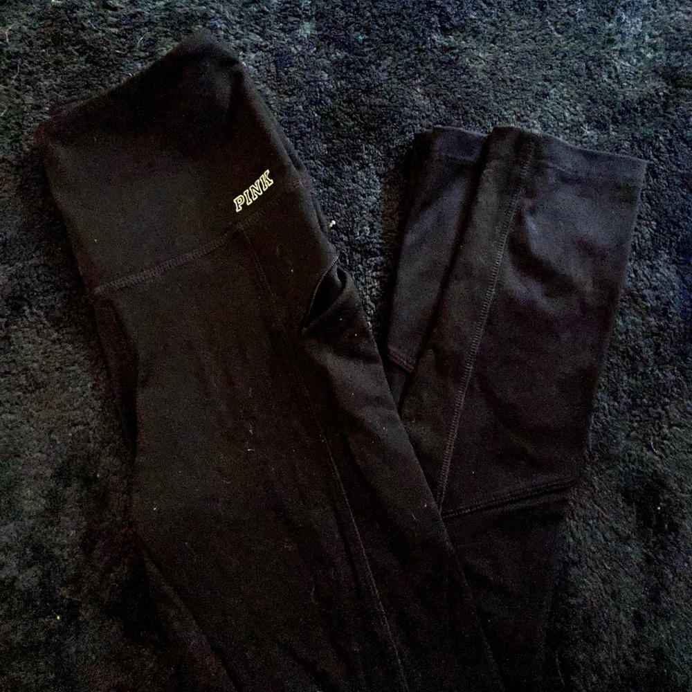 PINK Victoria's Secret Black Leggings